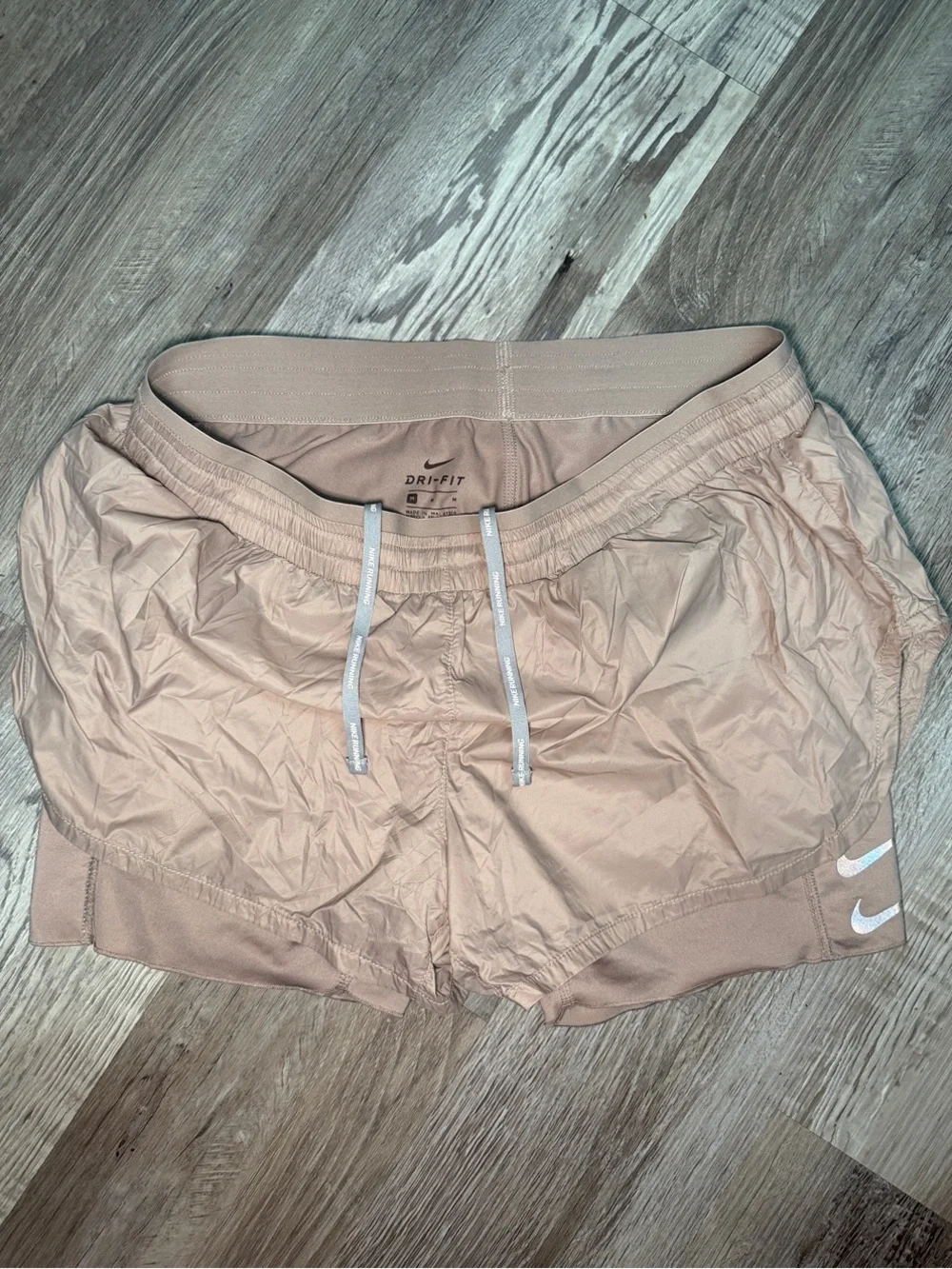 Nike Women's Dri-FIT Dusty Pink Athletic Shorts